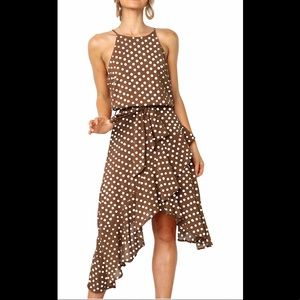 Women’s Cocktail Midi Dress Sleeveless Halter Neck Sundress